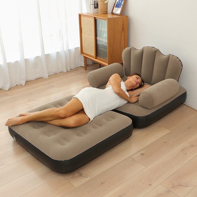 Canapé Gonflable 2 Places avec Repose-Pieds