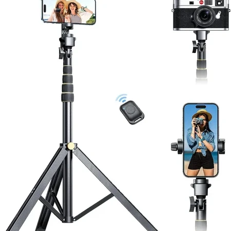Image galerie 1 - Trépied Multifonction Smartphone & Appareil Photo avec Télécommande Bluetooth