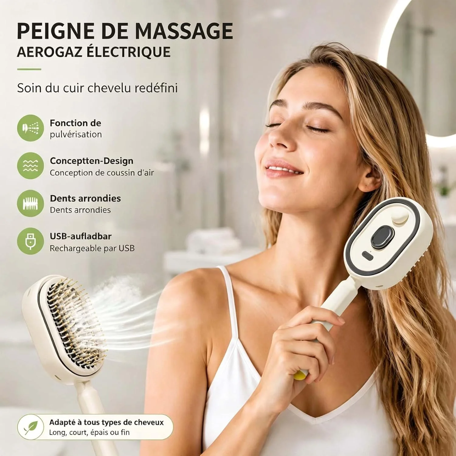 Image galerie 4 - Brosse électrique avec spray